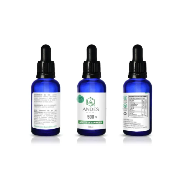 ANDES AUSTRAL ACEITE DE CANNABIS 500MG 30ML - Imagen 2